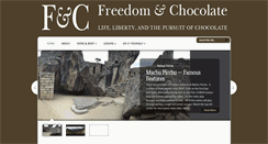 Desktop Screenshot of freedomandchocolate.com