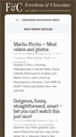Mobile Screenshot of freedomandchocolate.com